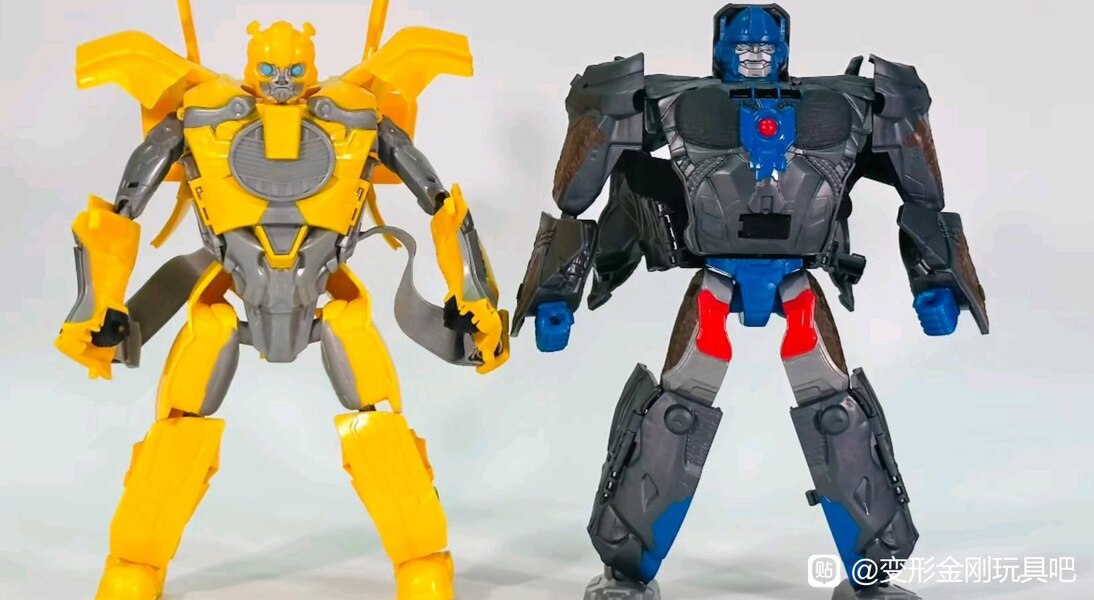 In Hand Image Of Rise Of The Beasts Bumblebee And Optimus Primal Role Play Masks  (2 of 4)